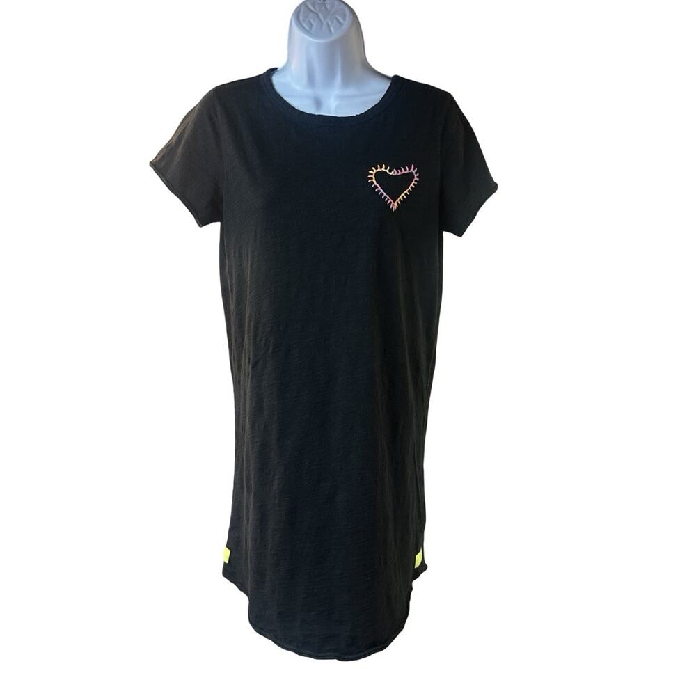 Lisa Todd Cotton Love Spell Tunic Dress Embroidered Heart Size Small